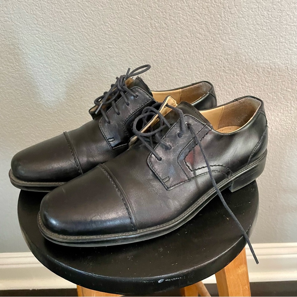 Dockers Mens Gordon Genuine Leather Dress Casual Cap Toe Lace-up Oxford Size 9.5